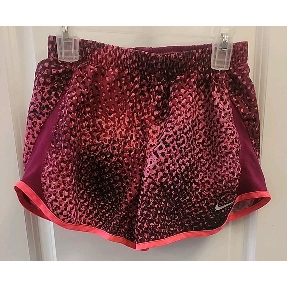 Nike Running Shorts Neon  brief lined Size Medium Juniors Womens